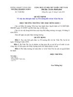 Quyết định thôi giữ chức vụ tổ trưởng