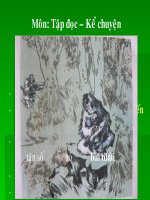 3 TAP DOC KE CHUYEN : NGUOI DI SAN VA CON VUON