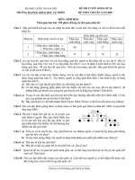 Đề tuyển sinh vào 10 chuyên Sinh-ĐHKHTN.