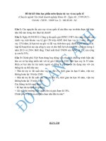 Đề thi kết thúc học phần môn Quản trị vay và nợ quốc tế