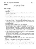 CHƯƠNG 1  KẾ TOÁN VỐN BẰNG TIỀN  VÀ CÁC KHOẢN PHẢI THU