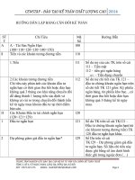 HƯỚNG DẪN LẬP BẢNG CÂN ĐỐI KẾ TOÁN