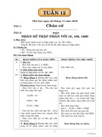 GIÁO ÁN CÁC MÔN LỚP 5 TUẦN 12