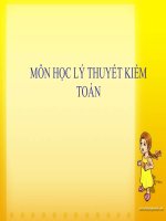 Bài giảng lý thuyết kiểm toán   chương 1:  những vấn đề cơ bản của kiểm toán