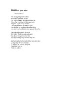 Thời khắc giao mùa