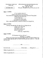 HSG Ngữ Văn 9 tỉnh HYên 2011