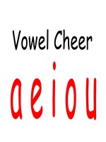 VOWEL CHEER