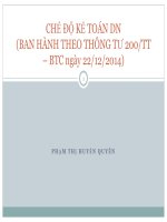 Bài giảng chế độ kế toán doanh nghiệp