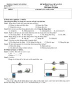 ĐỀ thi giữa học kì II lí 7