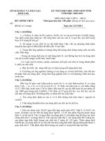 Đề thi HSG hóa 9 tỉnh Đăk Lắc năm 2010-2011.