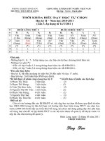 Thời khóa biểu tự chọn học kỳ 2 (10-11)