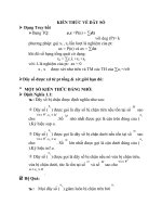 KIẾN THỨC VỀ DÃY SỐ MÔN TOÁN