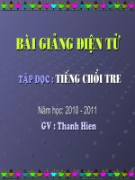 tập đọc tuần 32 thứ tư bài: Tiếng chổi tre