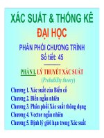 Bài giảng xác suất  thống kê đại học   chương 1 : xác suất của biến cố