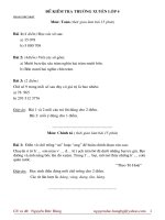 ĐỀ KIỂM TRA THƯỜNG XUYÊN LỚP 4