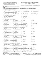 Ma trận + đề thi HK II và đáp án môn Anh 8 - Đề số 2