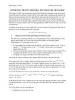 CHINH PHỤC PHƯƠNG TRÌNH BẬC BỐN TRONG ĐỀ THI ĐẠI HỌC