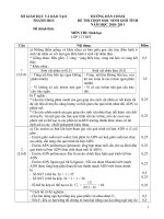 HƯỚNG DẪN CHẤM THI HSG TỈNH THANH HÓA NĂM 2011