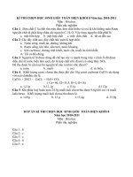 de thi HS gioi cap truong k8 thcs Binh Tan NH2010-2011