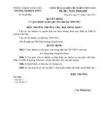 Quyết định phân công giáo viên