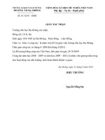 Giấy xác nhận quá trình công tác