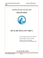 đồ án bê tông cốt thép 2
