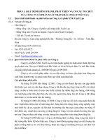 nghiên cứu và phân tích về tình hình tài chính cũng như hoạt động của công ty Công ty cổ phần XNK Tuyết Lụa