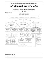 Sổ tích lũy chuyên môn khối 4