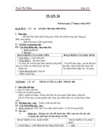 Giáo án lớp 4 chuẩn KTKN năm học 2014 - 2015_Tuần 34