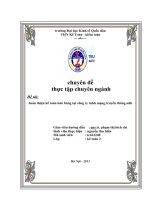 luận văn kế toán Hoàn thiện Kế toán bán hàng tại công ty TNHH Mạng truyền thông ADH