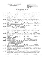 thi thử dh lần 2 môn hóa 2011