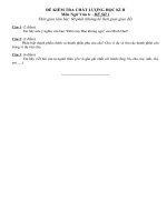 Đề kiểm tra chất lượng học kì 2 - NV6