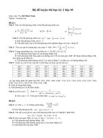 21 đề luyện thi học kỳ 2 lớp 10