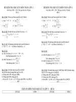 ĐỀ KIỂM TRA  KỲ 2 MÔN TOÁN LỚP 11