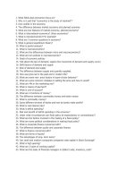 câu hỏi tiếng anh chuyên ngành