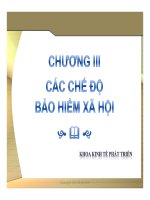 Bài giảng các chế độ bảo hiểm xã hội