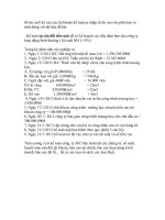 bài tập có đáp án môn kế toán quản trị