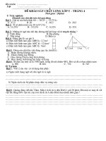 Đề khảo sát tháng 4 - TV