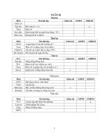 Giáo án các môn lớp 4 tuần 20