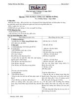 Giáo án lớp 5 chuẩn KTKN  tuần 17