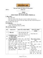 GIÁO ÁN CÁC MÔN LỚP 5 TUẦN 17