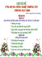 Những bước cơ bản về bài giảng