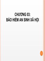 SLIDE bảo hiểm chương 3 bảo hiểm an sinh xã hội