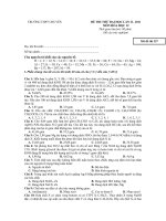 ĐỀ VÀ ĐÁP ÁN THI CHUYÊN HÓA HÀ NÔI1