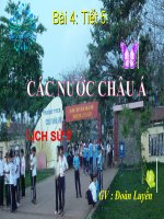 Bài 4 Các nước châu Á