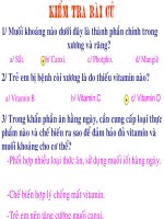 Tiêu chuẩn ăn uống - nguyên tắc lập khẩu phần