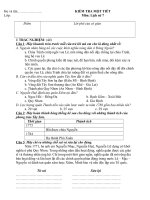 KIỂM TRA MỘT TIÉT (HK II) LỚP 7