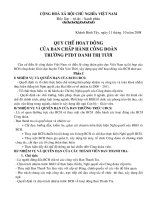 QUY CHẾ HOẠT ĐỘNG CÔNG ĐOÀN