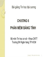 Bải giảng Tin học đai cương Chương 6 - Ths. Nguyễn Thị Khiêm Hòa
