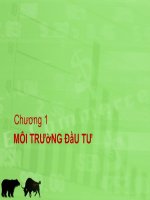 Bài giảng quản trị danh mục đầu tư   chương 1:  môi trường đầu tư